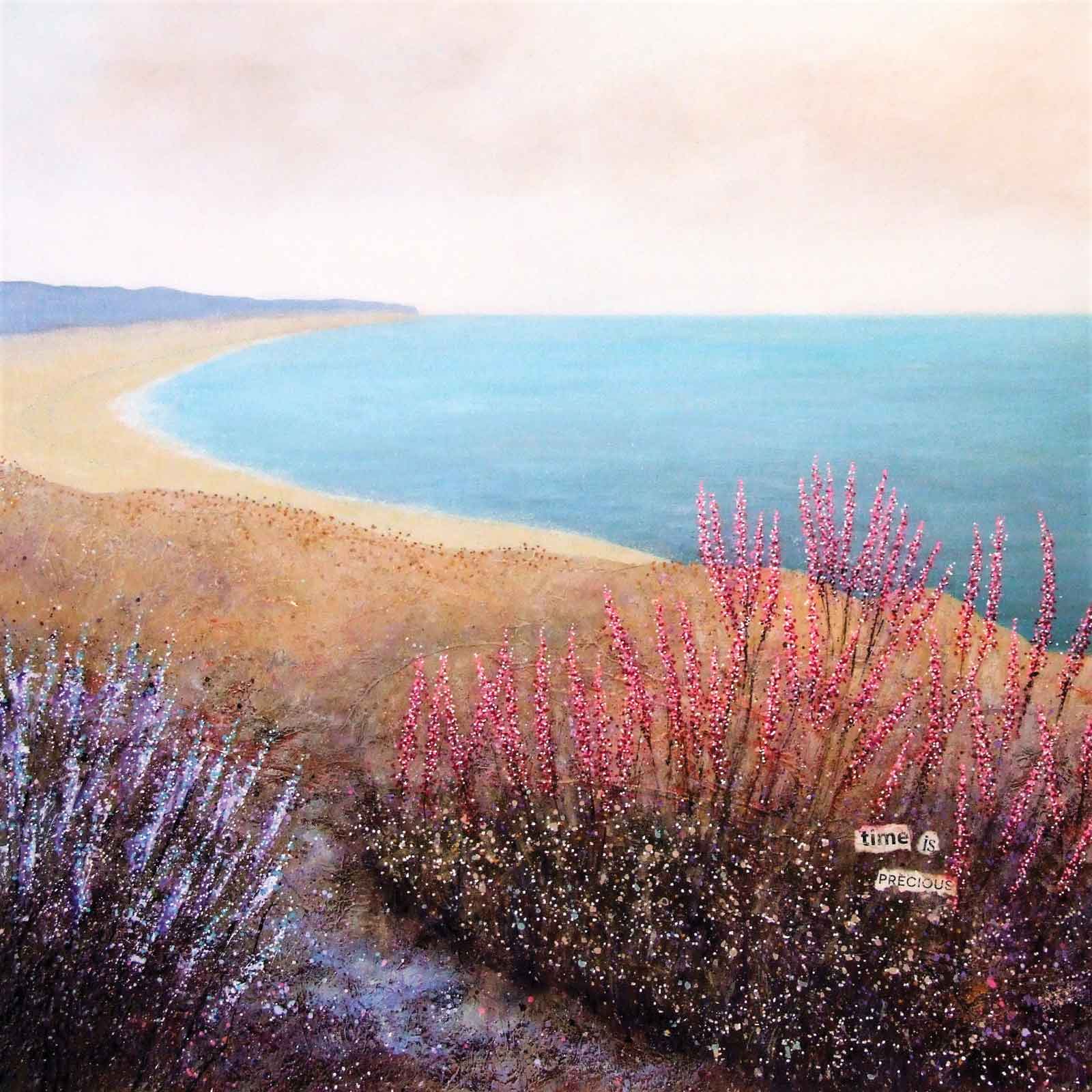 Art greeting card by Deborah Burrow, acrylic, coastal landscape
