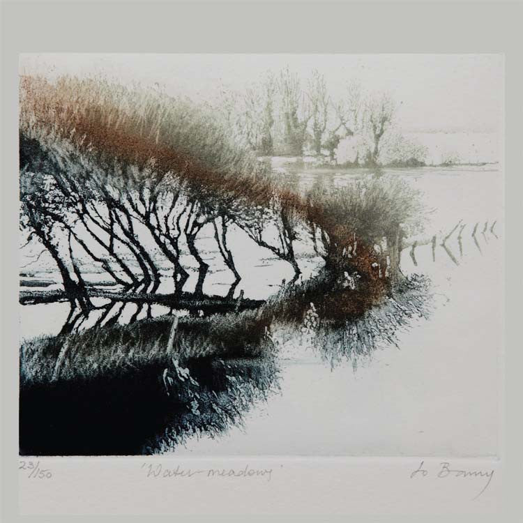 Art Greeting Card, Wetland landscape