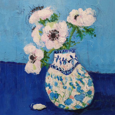 Z_019 White Anemone -  1xNotecard Pack