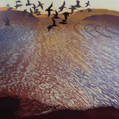 Art Greeting Card by Julia Manning, Returning Tide