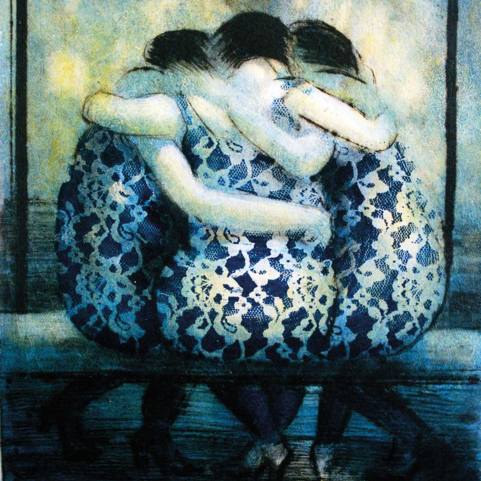 Art Greeting Card, Three women with arms around each other